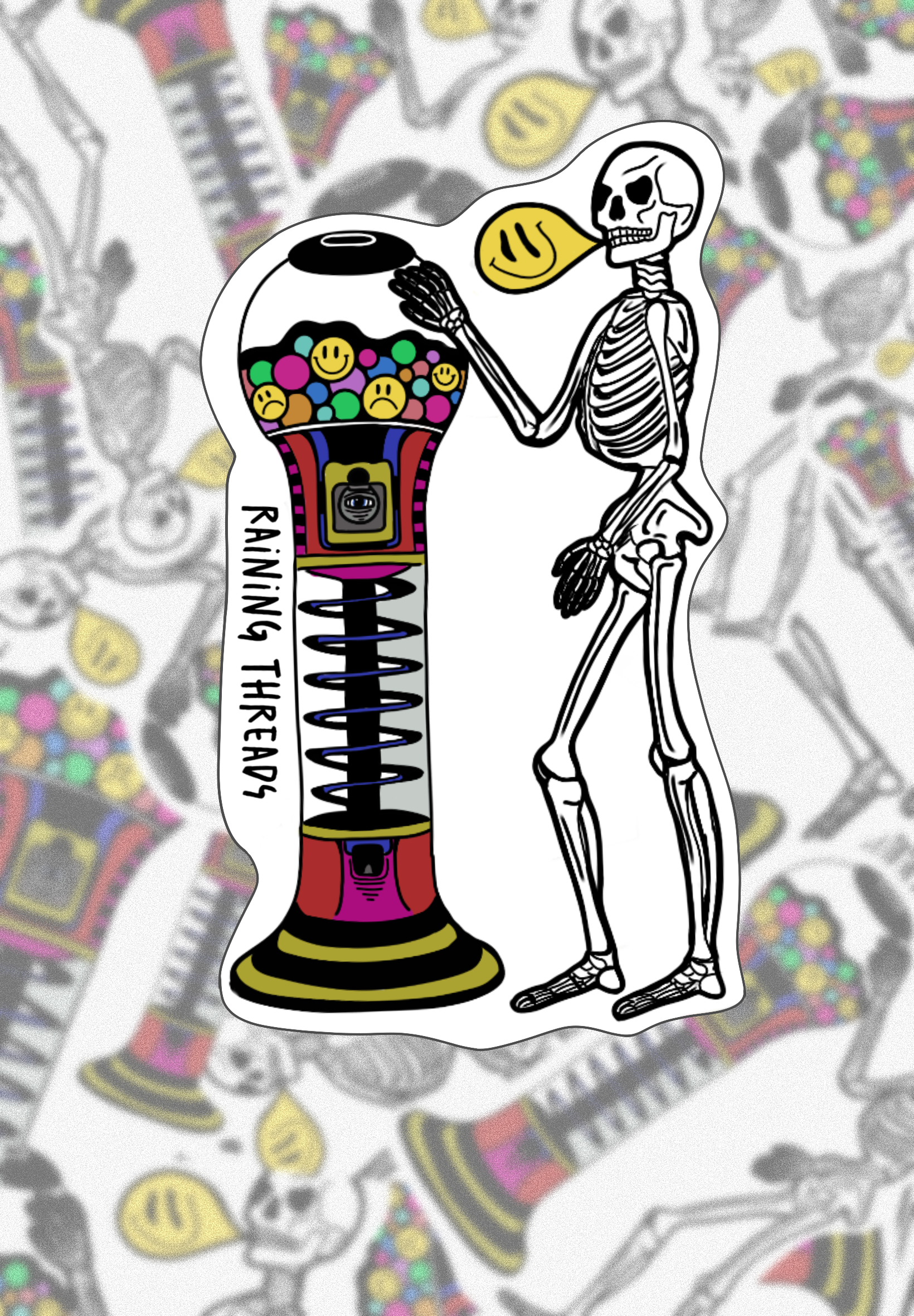 Gumballs & Bones Sticker
