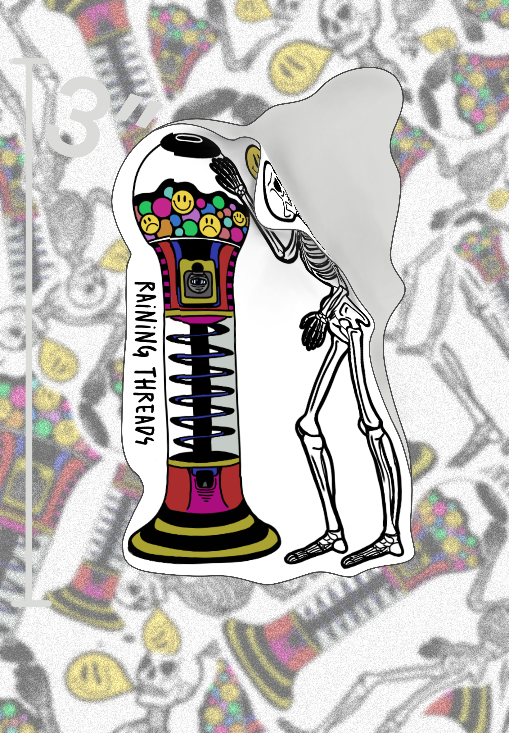 Gumballs & Bones Sticker