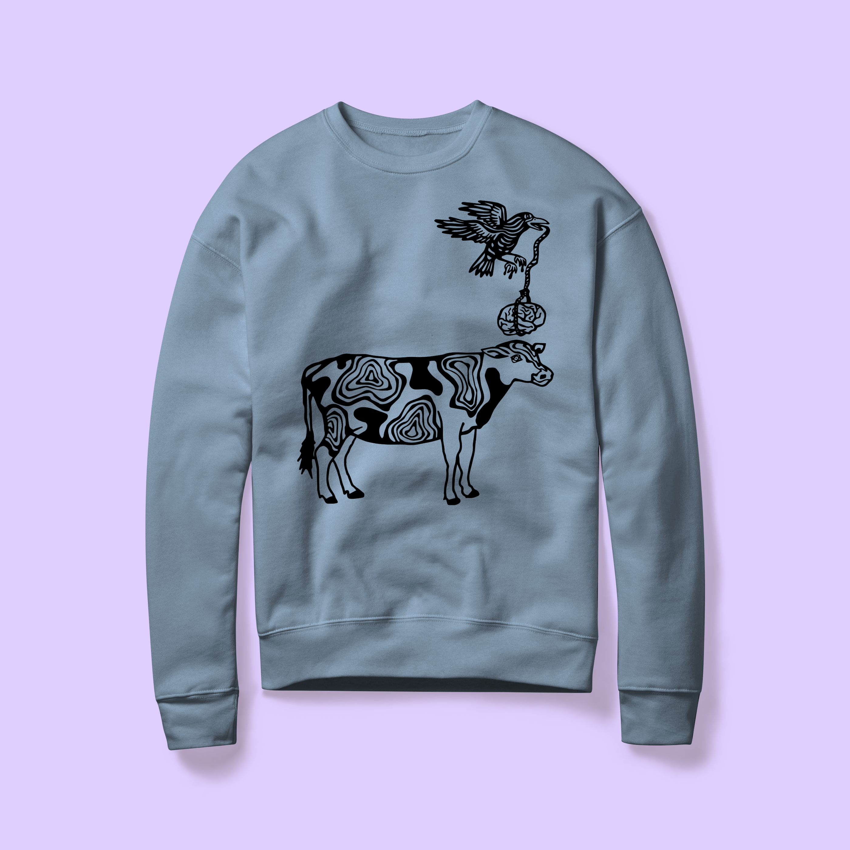 Cow Brain Crew Neck