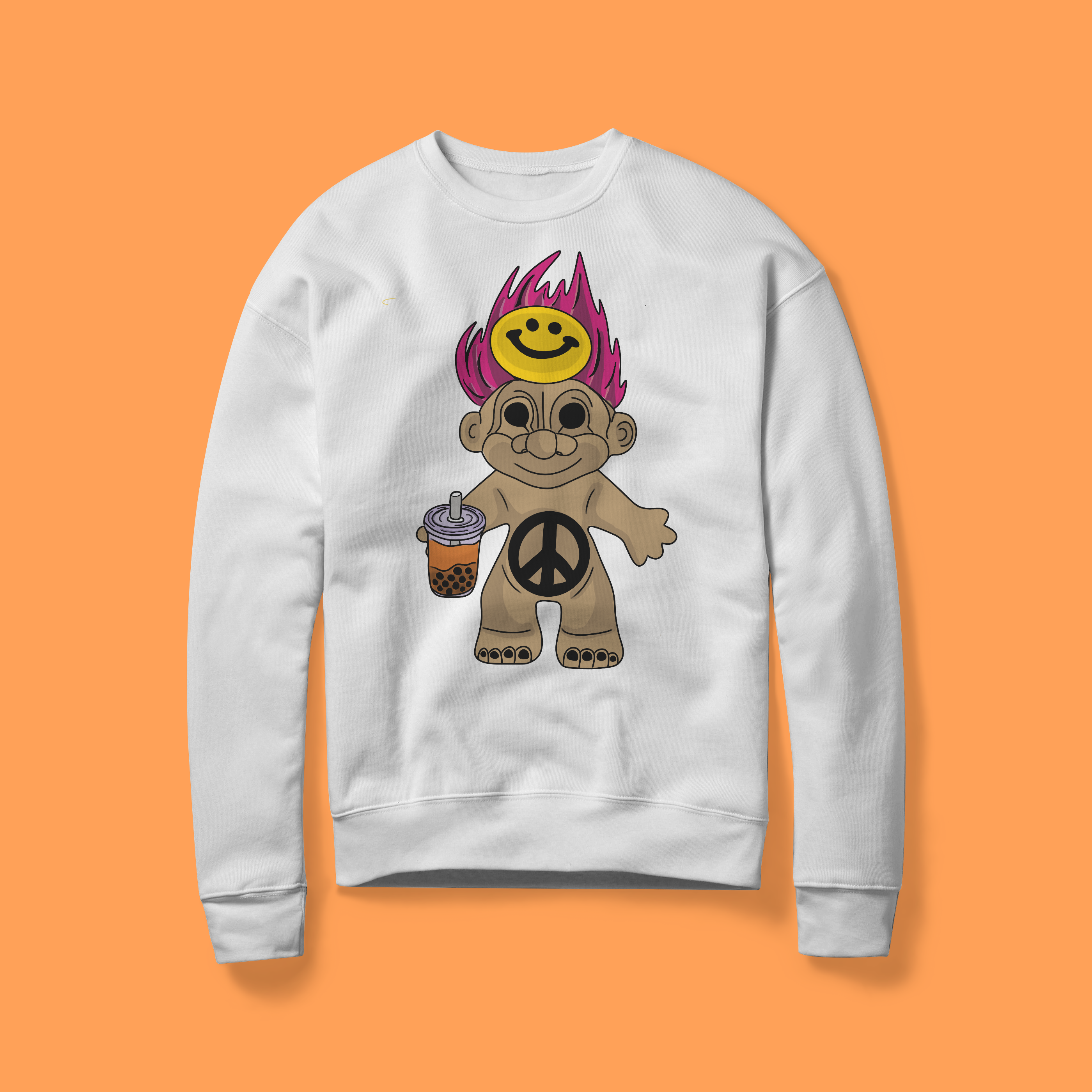 Peace & Boba Crew Neck