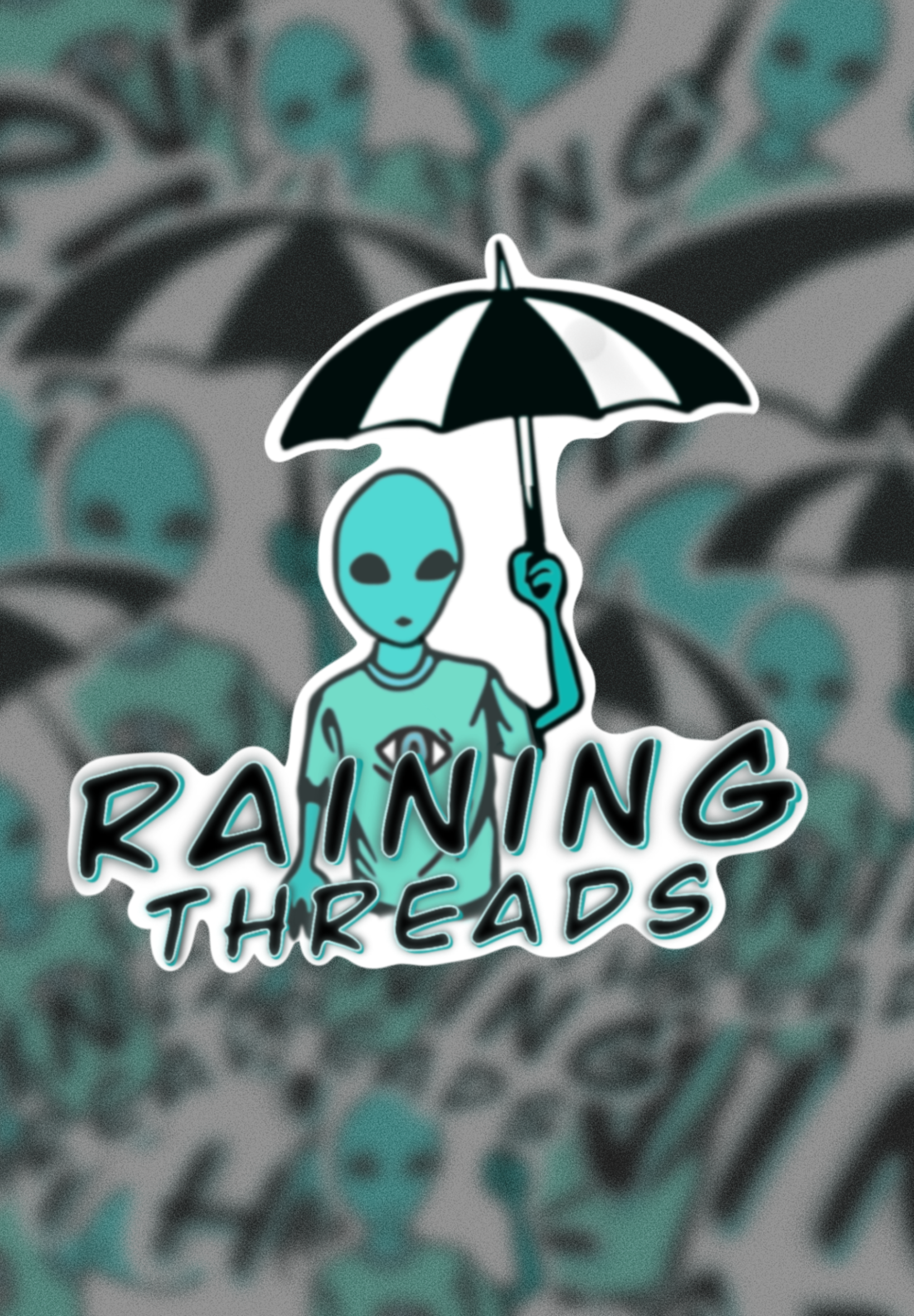 Raining Threads Sticker