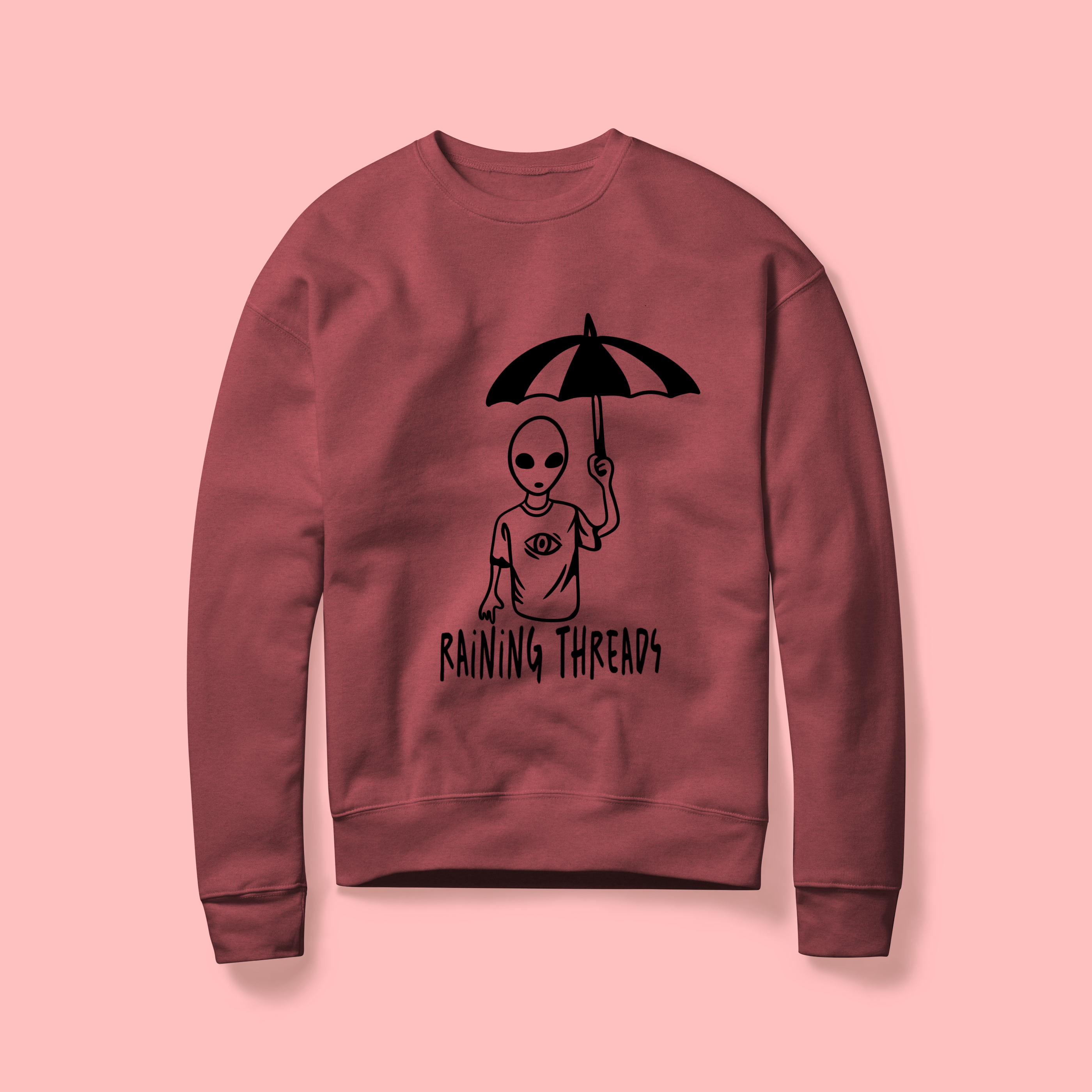 Raining Threads Alien Crew Neck