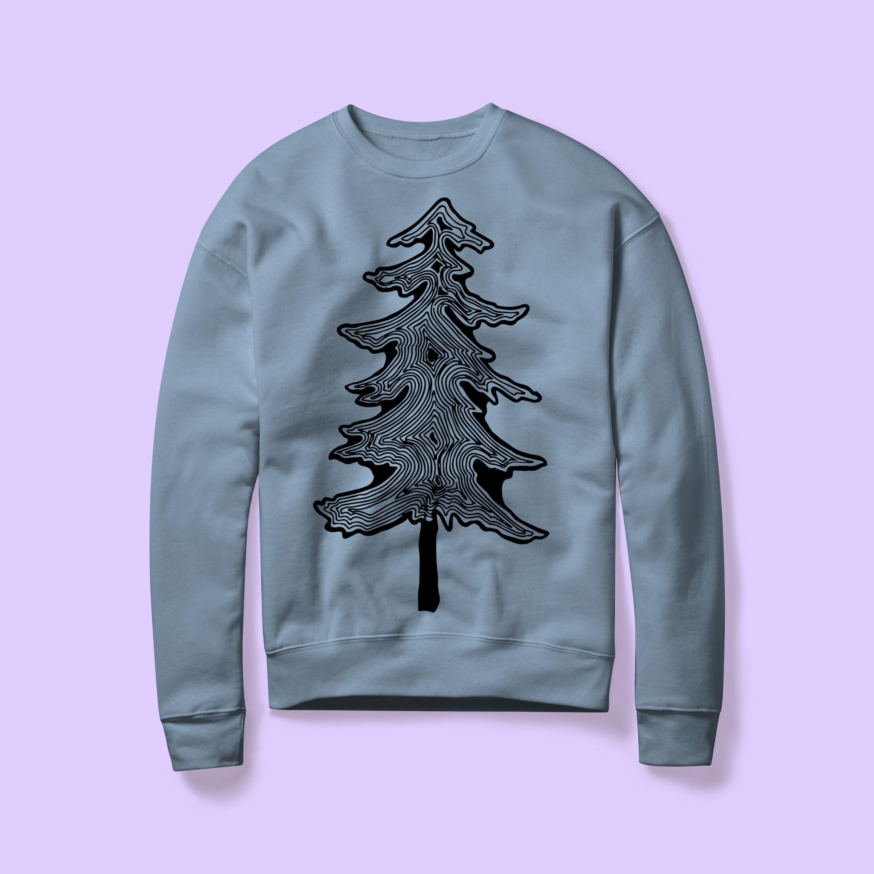 Trippy Tree Crew Neck